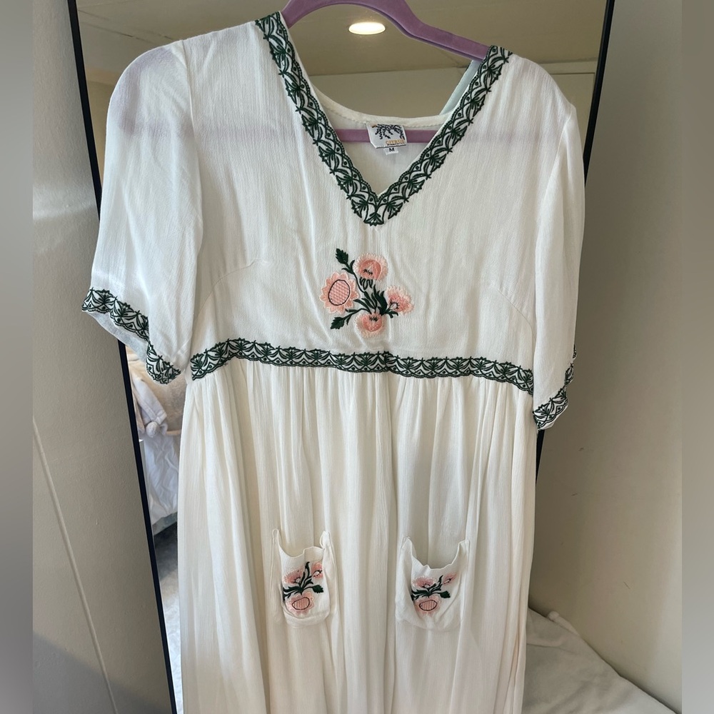 Called To Surf embroidered flower dress